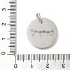 Anti-Tarnish 304 Stainless Steel Pendants STAS-M074-02J-P-3