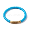 Handmade Polymer Clay Heishi Beads Stackable Stretch Bracelets Set for Women BJEW-JB07451-18