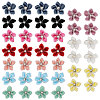 40Pcs 10 Colors Velvet with Resin Rhinestone Cabochons FIND-CA0011-27-1