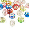 20Pcs UV Plating Resin European Beads RESI-TA0004-30-1