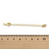 Brass Lobster Clasps & Ends with Chain KK-F880-35G-4