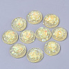 Transparent Epoxy Resin Cabochons CRES-T020-09D-1