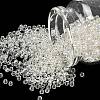 8/0 Transparent Glass Round Seed Beads SEED-J010-F8-21-1