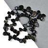 Natural Golden Sheen Obsidian Nuggets Beads Strands G-B125-A01-01-2