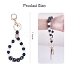 Silicone Round Beaded Keychain Wristlet KEYC-SW00006-01-3