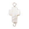 Natural Freshwater Shell Connector Charms PALLOY-JF02441-02-1