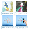 Waterproof PVC Colored Laser Stained Window Film Adhesive Stickers DIY-WH0256-095-3