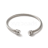 304 Stainless Steel Cuff Bangles BJEW-P310-01P-2