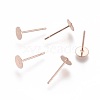 304 Stainless Steel Stud Earring Findings STAS-H436-24RG-5mm-1