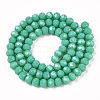 Opaque Solid Color Imitation Jade Glass Beads Strands EGLA-A044-P1mm-D31-2