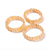 Natural Citrine Oval Beaded Stretch Bracelet G-E010-01L-2