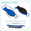 2Pcs 2 Colors Bristle with Silicone Brush AJEW-GA0008-93-2