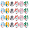 24Pcs 6 Colors Handmade Porcelain Beads PORC-WR0001-04-1