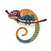 Alloy Enamel Brooches JEWB-P012-06B-1