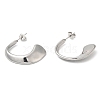 304 Stainless Steel Arch Stud Earrings EJEW-B026-07P-1