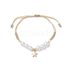 4Pcs 304 Stainless Steel Charms Bracelets BJEW-JB12518-3
