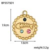 304 Stainless Steel Pendants STAS-OY003-52G-2