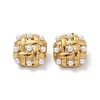 304 Stainless Steel knit Stud Earrings EJEW-B108-08G-4