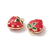 2Pcs Brass Enamel Charms KK-YW0001-70-2