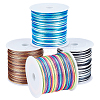   4 Rolls 4 Colors Gradient Color Polyester Chinese Knotting Cord OCOR-PH0001-84-1