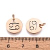 304 Stainless Steel Charms STAS-Q201-T445-4R-3