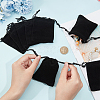 Beebeecraft 25Pcs Rectangle Velvet Drawstring Pouches TP-BBC0001-04A-03-3