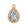 Brass Micro Pave Cubic Zirconia Pendants FIND-PW0025-01C-04-1