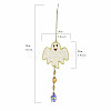 Halloween Ghost Alloy & Iron & Eanmel Wind Chime PW-WG7FA08-02-1