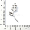 Rack Plating Alloy with Black Rhinestone Pendants FIND-Z051-01P-02-3