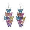 430 Stainless Steel Butterfly Dangle Earrings EJEW-A137-05P-01-4