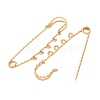 304 Stainless Steel Safety Pins Brooch Findings STAS-C181-01F-G-3