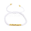 Polyester Cord Braided Bead Bracelets for Women BJEW-L698-01G-14-4