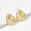 Brass Stud Earrings EJEW-H154-07B-G-1