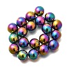 Electroplated Synthetic Magnetic Hematite Sphere Beads G-L613-E01-01-1