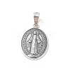 999 Sterling Silver Religious Medal Pendants STER-C006-02AS-1