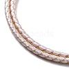 Polyester Cord Braided Necklace Makings MAK-L043-03G-21-2