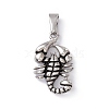 304 Stainless Steel Pendants STAS-G285-10AS-1