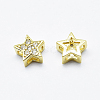 Brass Micro Pave Cubic Zirconia Pendants X1-ZIRC-G130-09G-NR-4