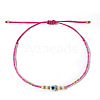 Glass Seed Beads & Resin Braided Bead Bracelets LS-TK7632-7-1