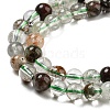 Natural Green Lodolite Quartz/Garden Quartz Beads Strands G-G933-03B-01-3