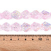 Transparency Electroplate Glass Beads Strands GLAA-T023-41A-04-4