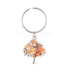 Chip Natural & Synthetic Gemstone Keychain Sets KEYC-JKC00219-2