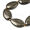 Natural Pyrite Beads Strands G-Z131-B01-02-4