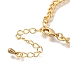 Geometry  Brass Charm Bracelets for Women BJEW-L696-102G-3