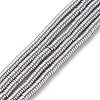 Electroplate Non-magnetic Synthetic Hematite Beads Strands G-J164A-4mm-04-1