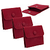 Microfiber Jewelry Flap Pouches ABAG-WH0032-121C-1