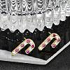 Christmas Rack Plating Brass Cubic Zirconia Stud Earrings EJEW-K245-55C-G-1