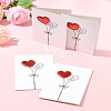 4Pcs Kraft Paper Greeting Cards AJEW-FS0001-30B-10
