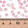 Baking Paint Electroplate Transparent Glass Seed Beads SEED-N006-07C-4