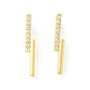 Rack Plating Brass Micro Pave Cubic Zirconia Pendants KK-S396-60G-1